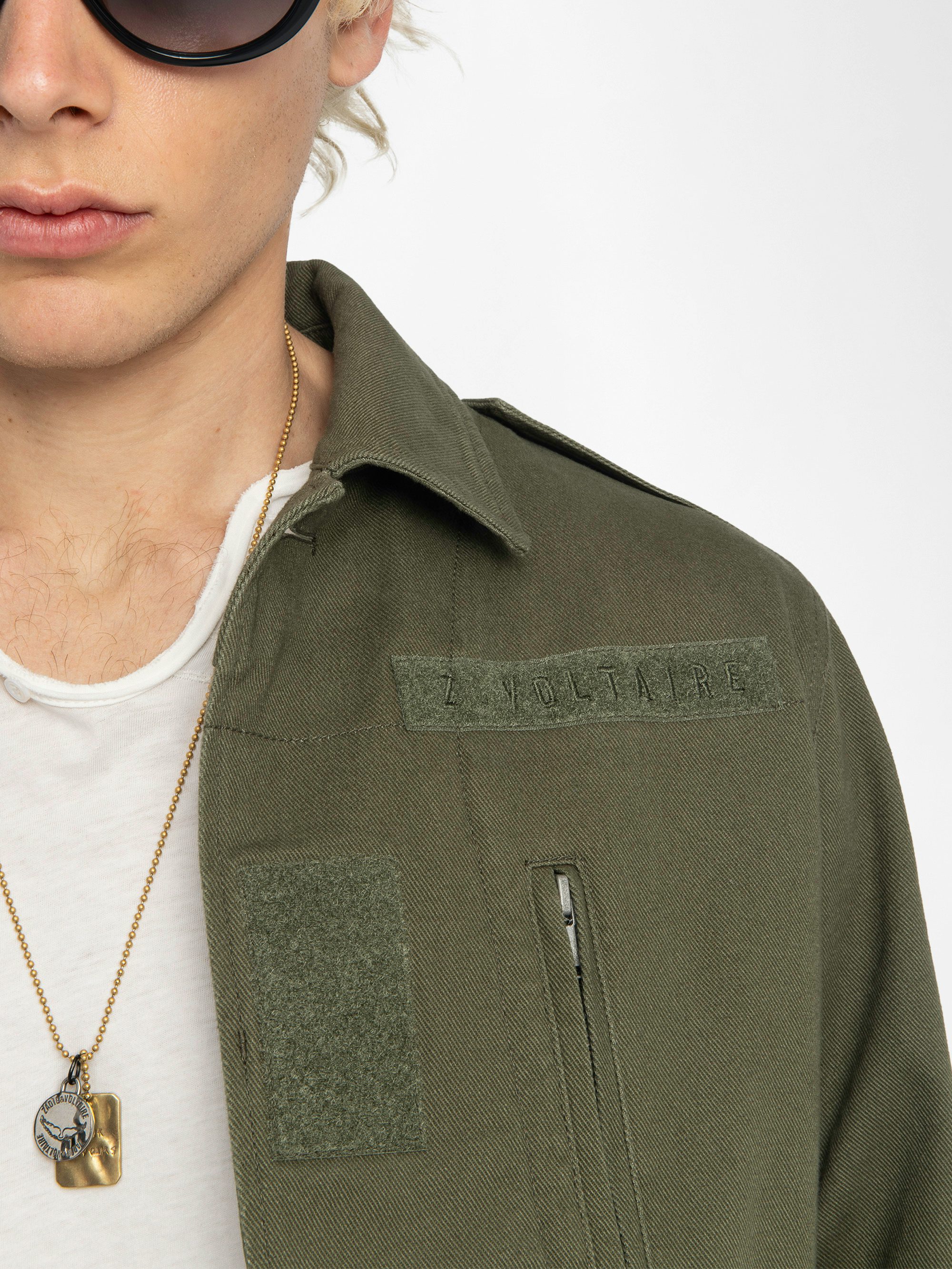 Kido Parka - Military parka with button fastening and functional pockets.